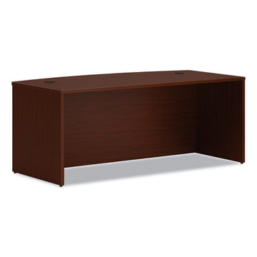 HON® Mod Bow Front Desk, 72" X 36" X 29", Traditional Mahogany freeshipping - TVN Wholesale